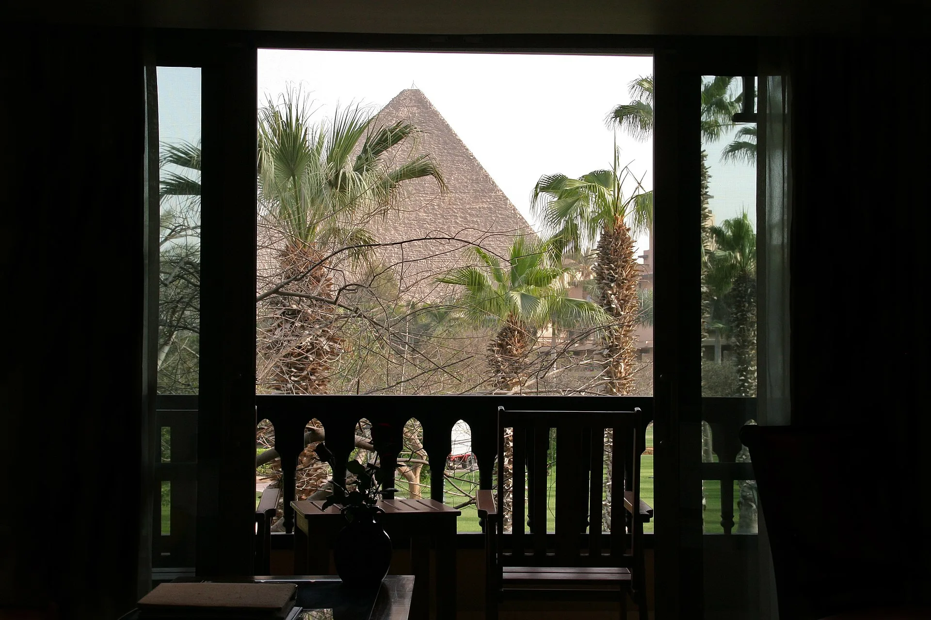 The Great Pyramid from the hotel