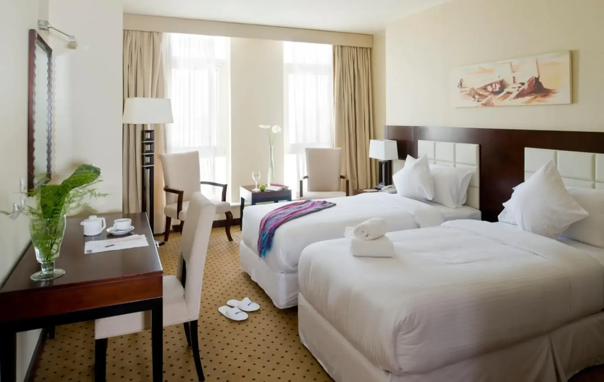 Twin room at Barceló Cairo Pyramids