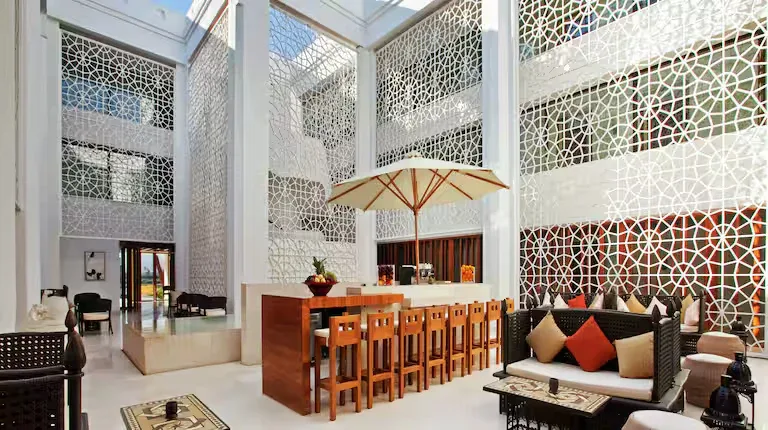 Lobby lounge at Hilton Luxor