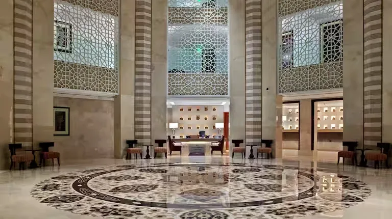 Hotel lobby at Hilton Luxor Resort & Spa