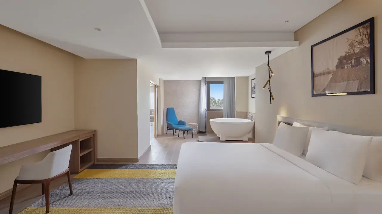 Royal Suite bedroom at Hyatt Regency Cairo West