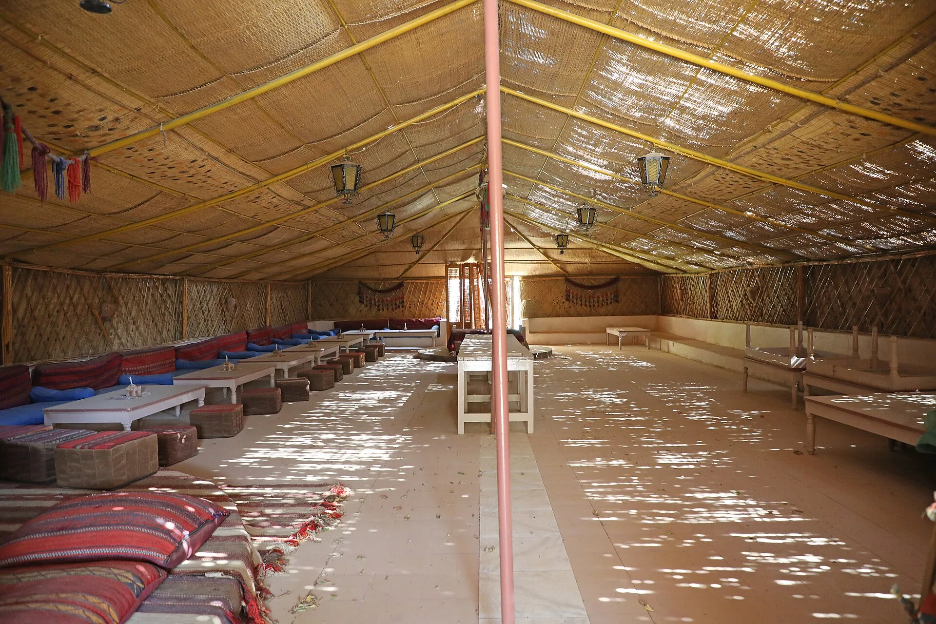Bedouin-style tent at International Hot Spring Hotel