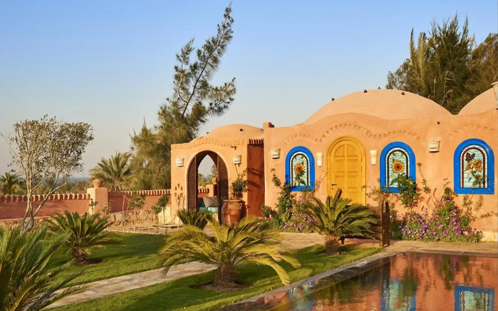 Domed villas and gardens at Lazib Inn Resort and Spa, Tunis Village
