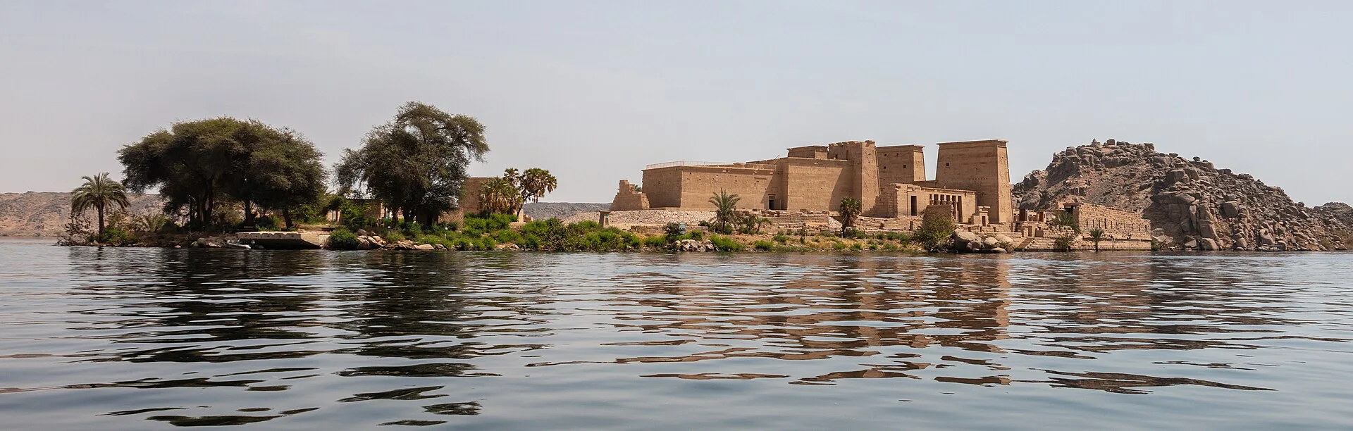 The Temple of Isis on Philae island in the Nile near Aswan
