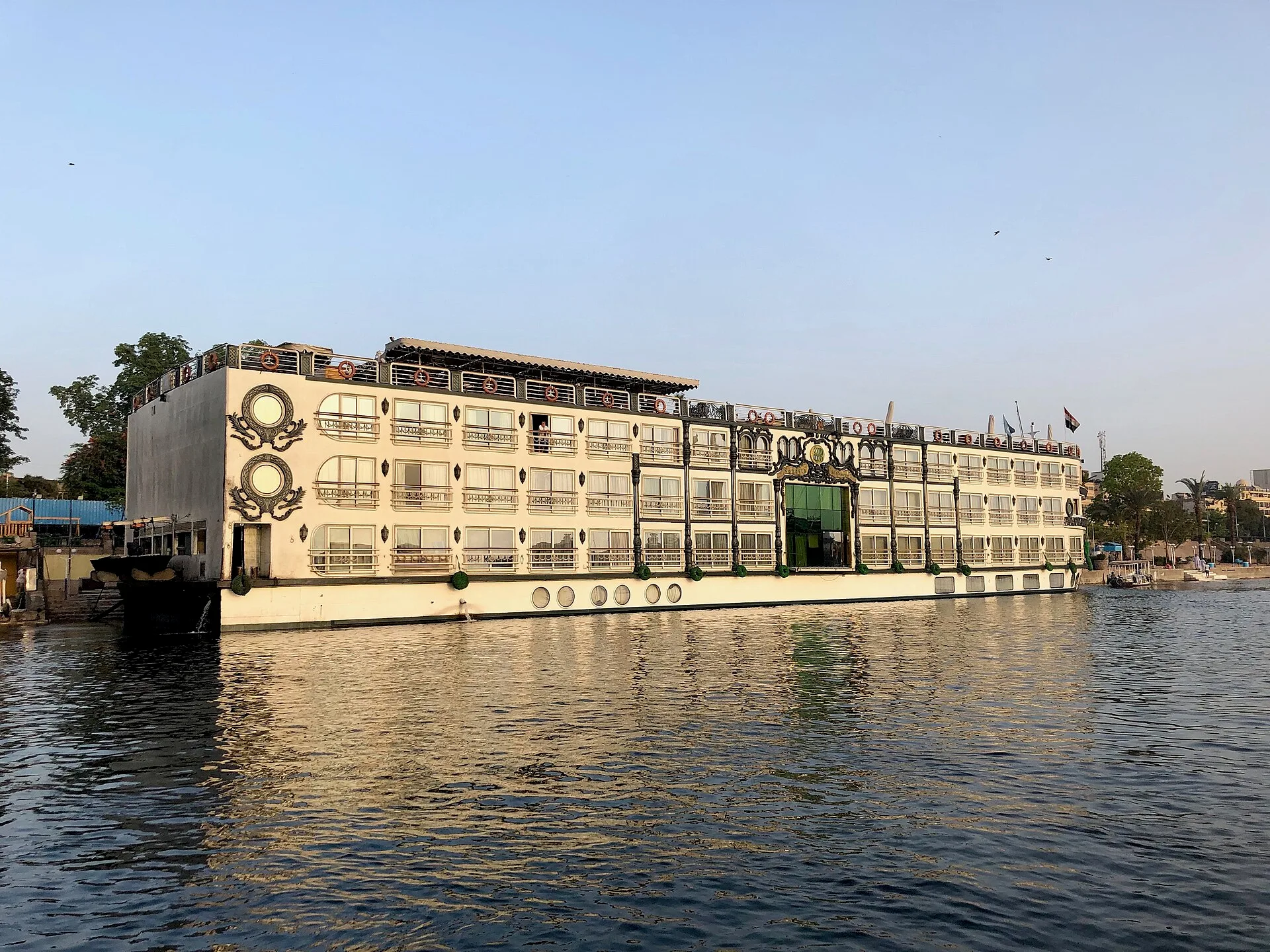 Sonesta St. George I docked along the Aswan corniche
