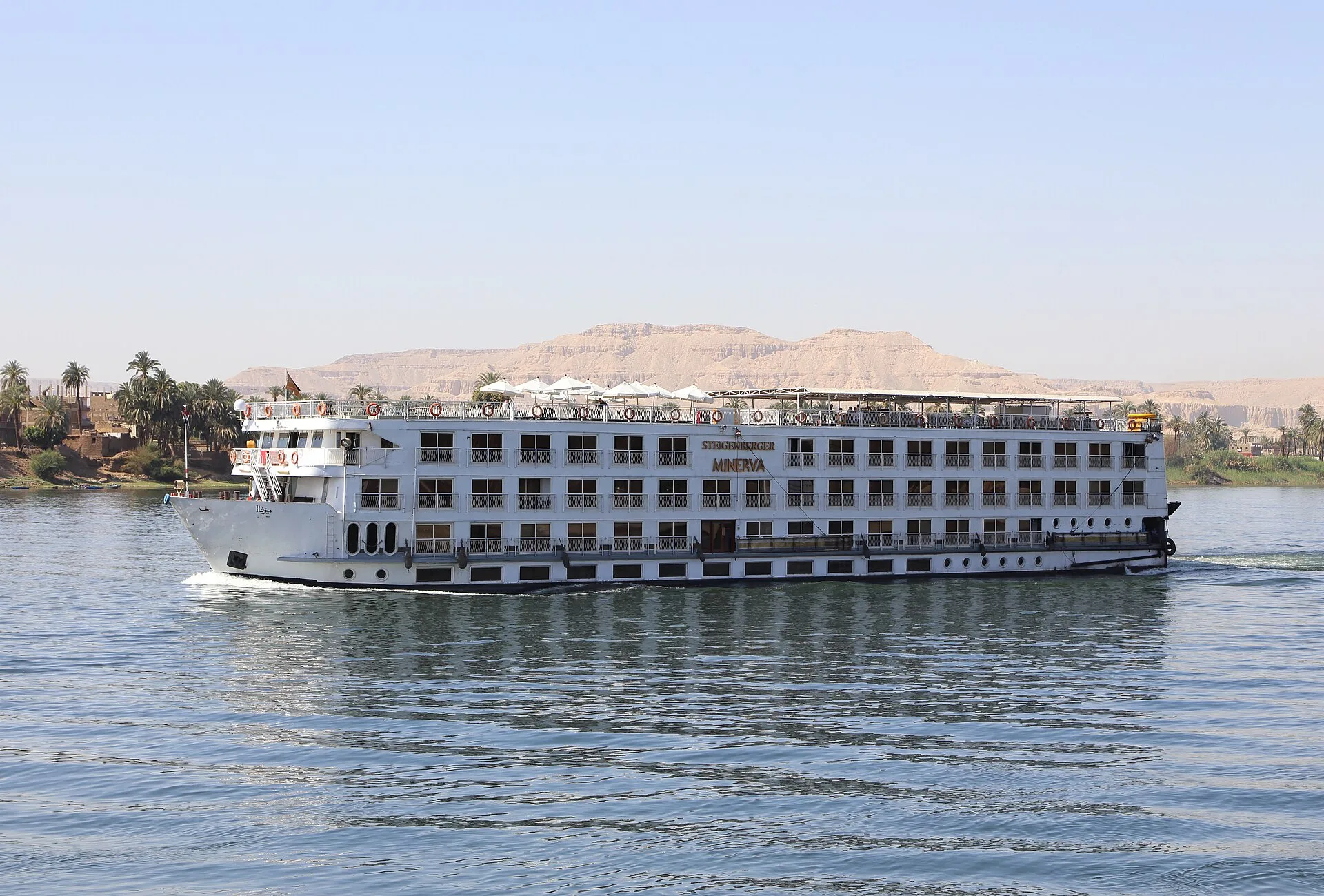 Steigenberger Minerva cruising on the Nile near Luxor